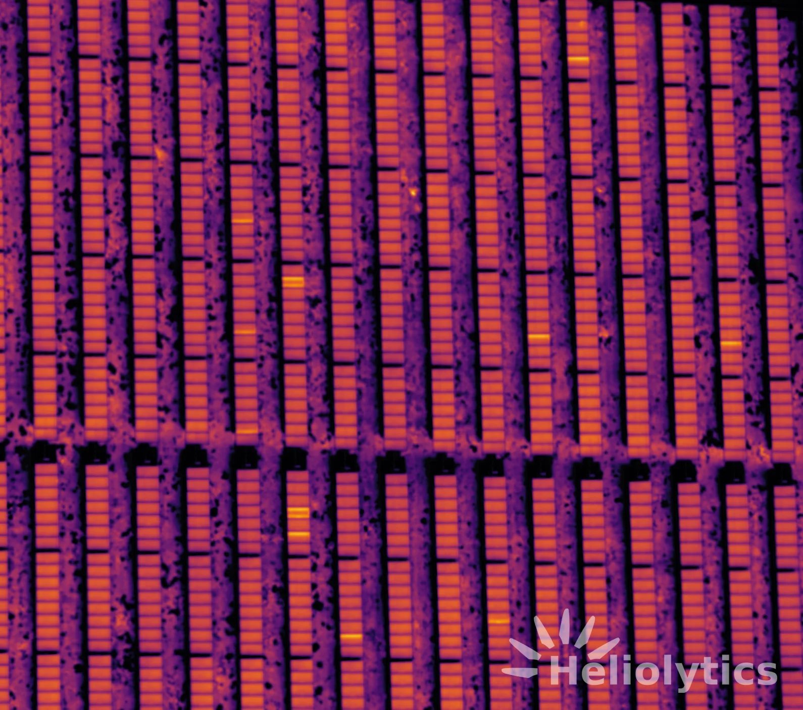 Aerial photo of PV bypass diode issue