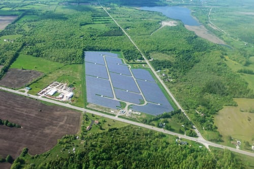 Overview Image of solar farm